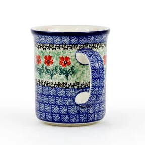 Kubek ceramiczny B13 0,4l <br> 1916X Czerwone kwiatuszki